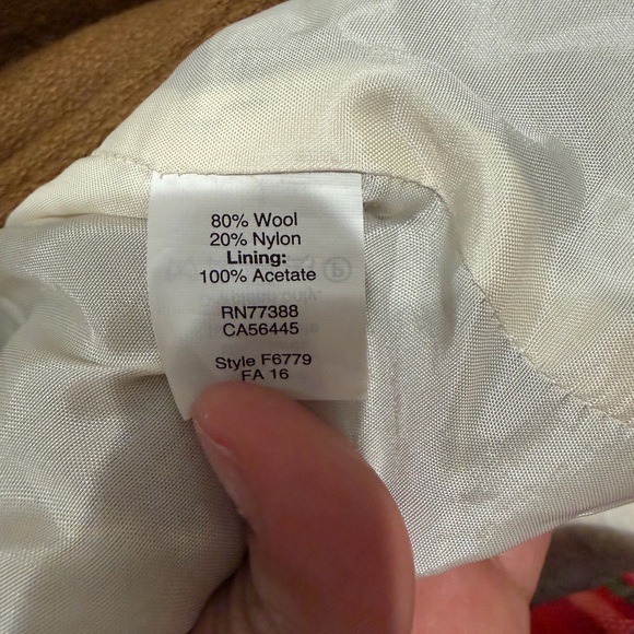 Madewell Classic Wool Blend Double-Breasted Coat - Size 10 - Picture 13 of 14